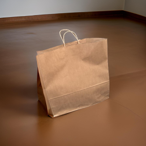 Papirna vrecica twist rucka 48x45x17 smedja 25 kom