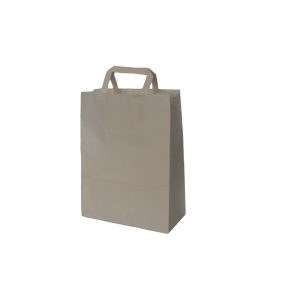 Papirna vrecica za ravnom ruckom bijela 36x28x12 50 kom