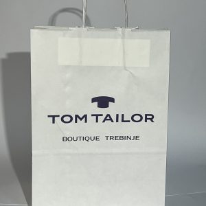 Stampana  vreceica bijela  TWR 22x18x8    50 kom / paket