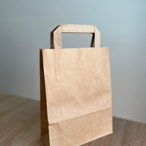 Papirna vrecuca RR smedja 25x18x7 50 kom / paket